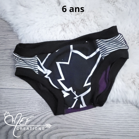 Culotte enfant 6 ans, prêt-à-partir, brissure et mauve