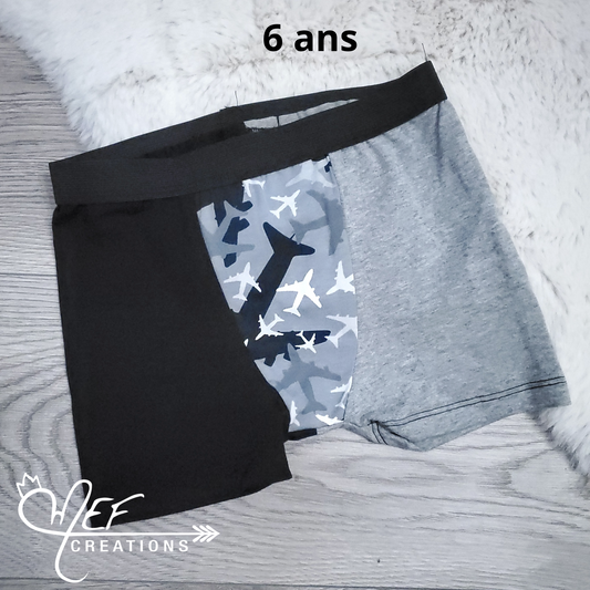 Boxer enfant 6 ans, prêt-à-partir, avion