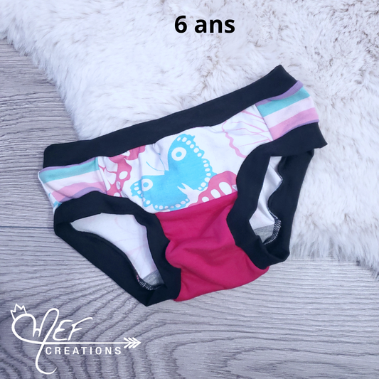 Culotte fill 6 ans, prêt-à-partir, papillon