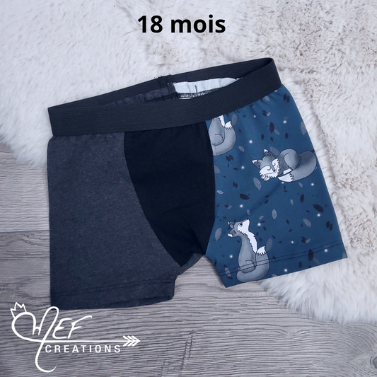 Boxer enfant 18 mois, prêt-à-partir, renard