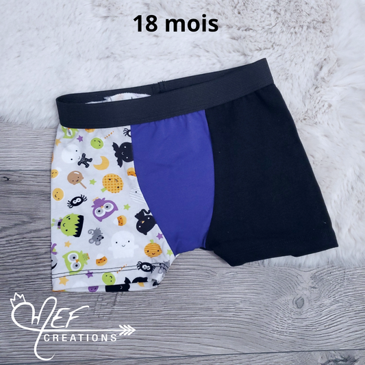 Boxer enfant 18 mois, prêt-à-partir, halloween