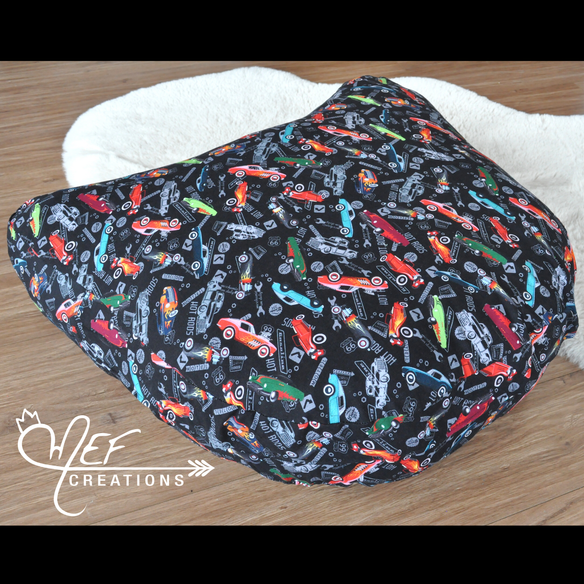 Coussin voiture pour le sol, en forme de tête de chat pour enfant –  mefcreations