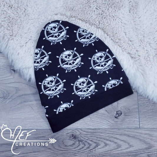 Tuque style sloochie doublé en coton, pour le printemps, tour de tête 18 pouces - vente finale -