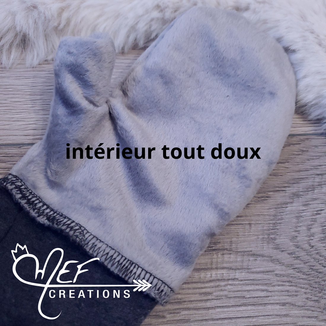 Mitaines adulte XS/S fleuris géométrique