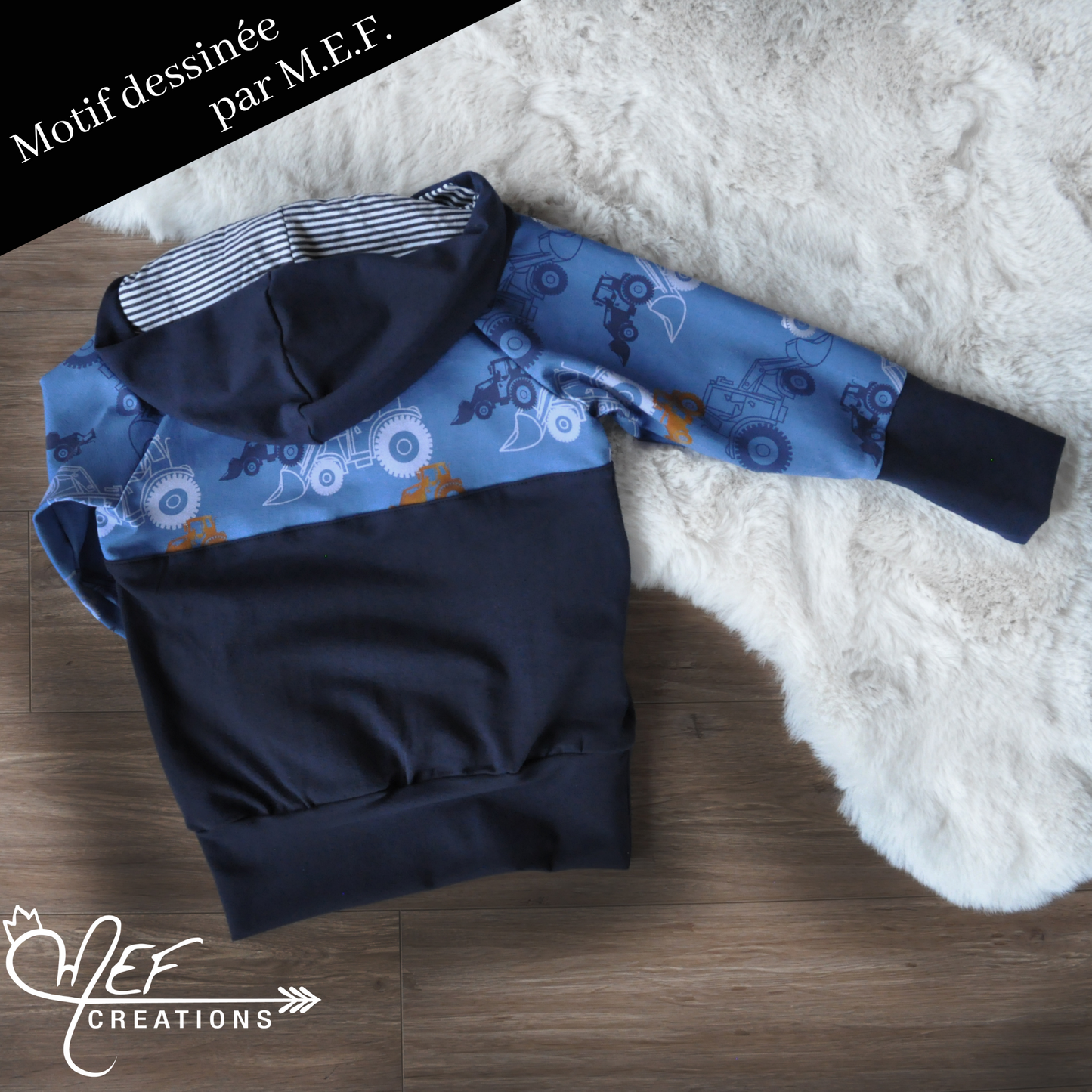Hoodie garçon tracteur 5 À 7 ANS