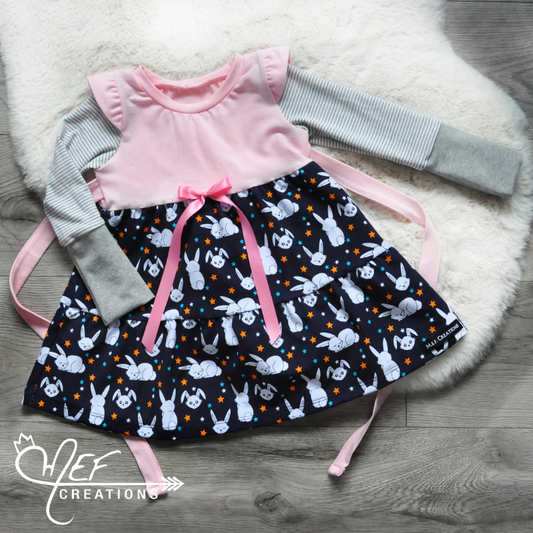 Robe lapin MARINE, Robe de Pâques, MOTIF EXCLUSIF MEF
