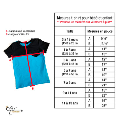 T-shirt vélo, manches courtes ou longues aux choix, pour enfant et bébé, MOTIF EXCLUSIF MEF