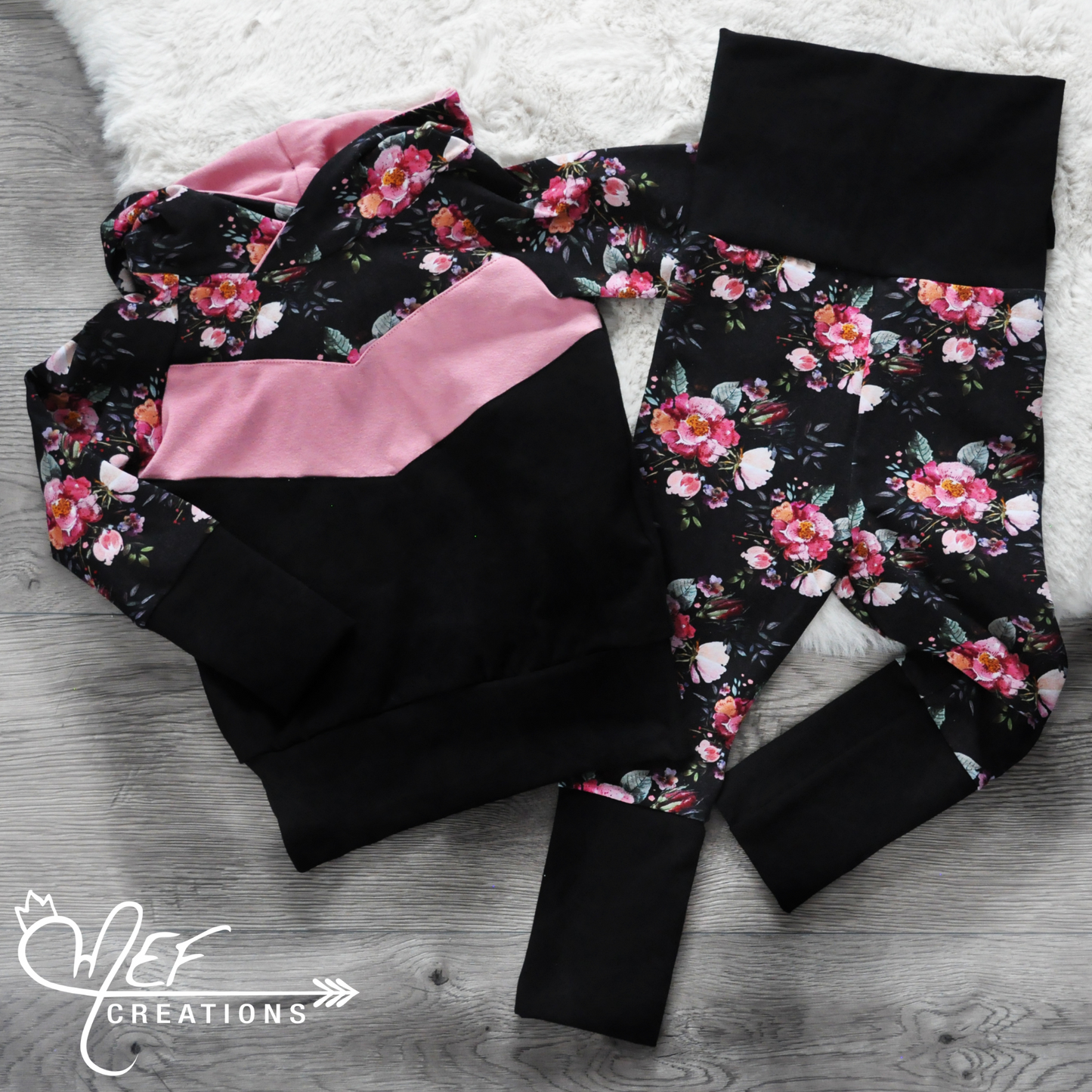 Hoodie fleuris mathilde, hoodie évolutif pour bébé et enfant