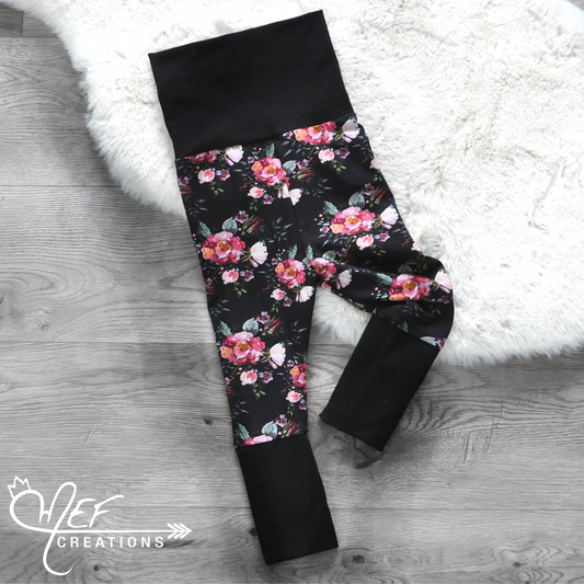 Pantalon fillette fleuris mathilde