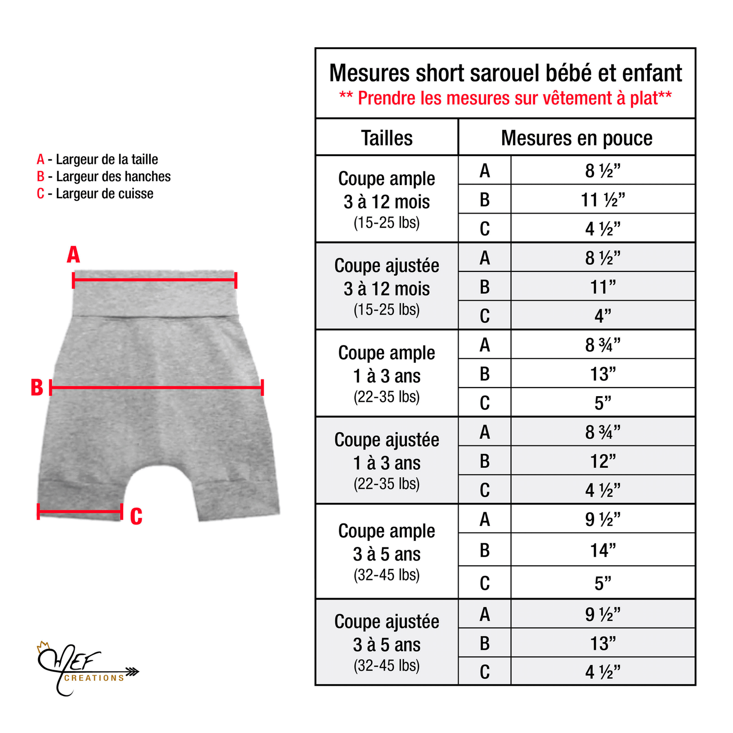 Short licorne exclusivité MEF, coupe du short aux choix : short sarouel ample, short sarouel ajusté ou short legging